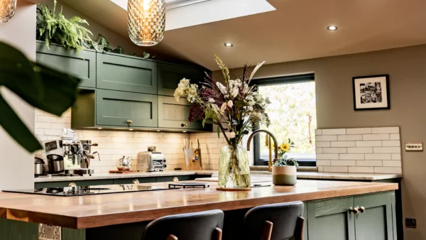 Modern bespoke kitchen featured in our free kitchen brochure